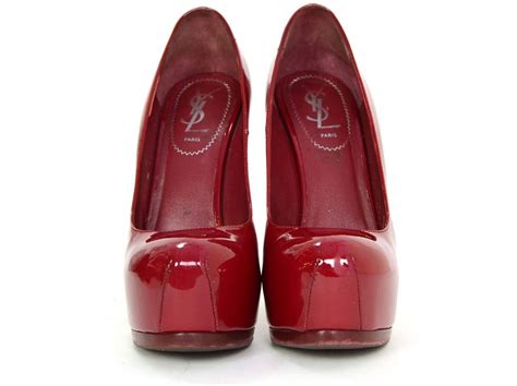 YSL Yves Saint Laurent tribtoo pumps heels patent leather